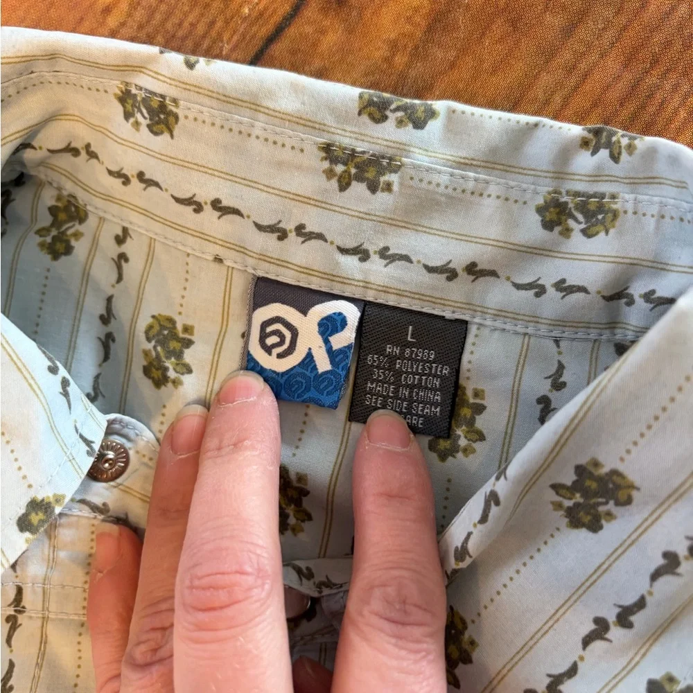 OP Men's Vintage Western Button Down Shirt - Picture 5 of 6